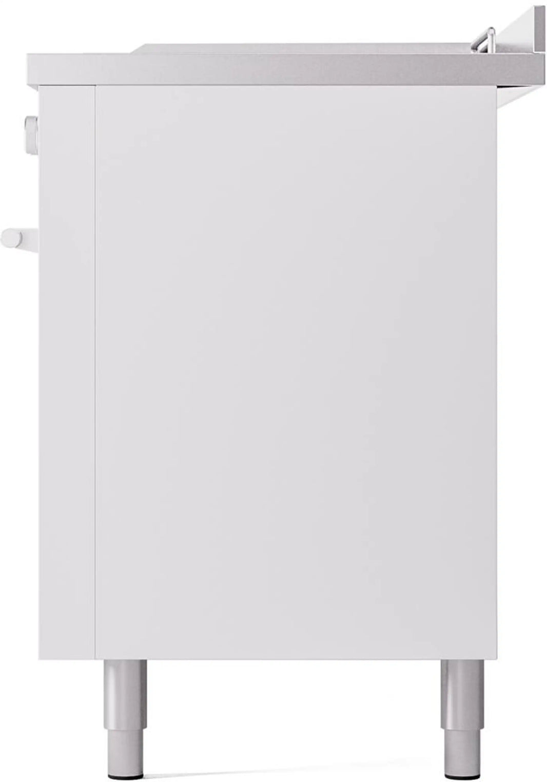 ILVE 60-Inch Professional Plus II Freestanding Dual Fuel Range with 7 Gas Burner in White (UP60FSWMPWH)