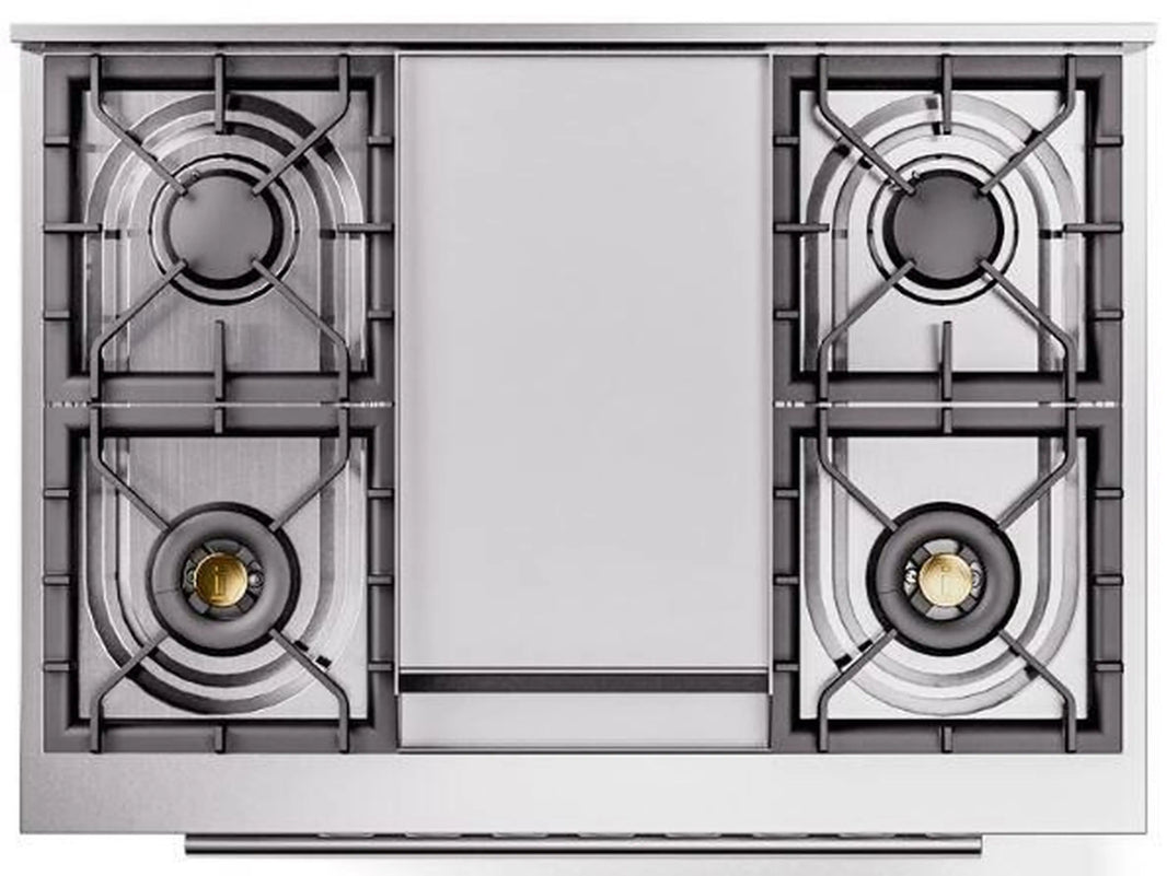 ILVE Professional Plus II 36-Inch Freestanding Dual Fuel Range with 6 Sealed Burner in Custom RAL (UP36FWMPRA)