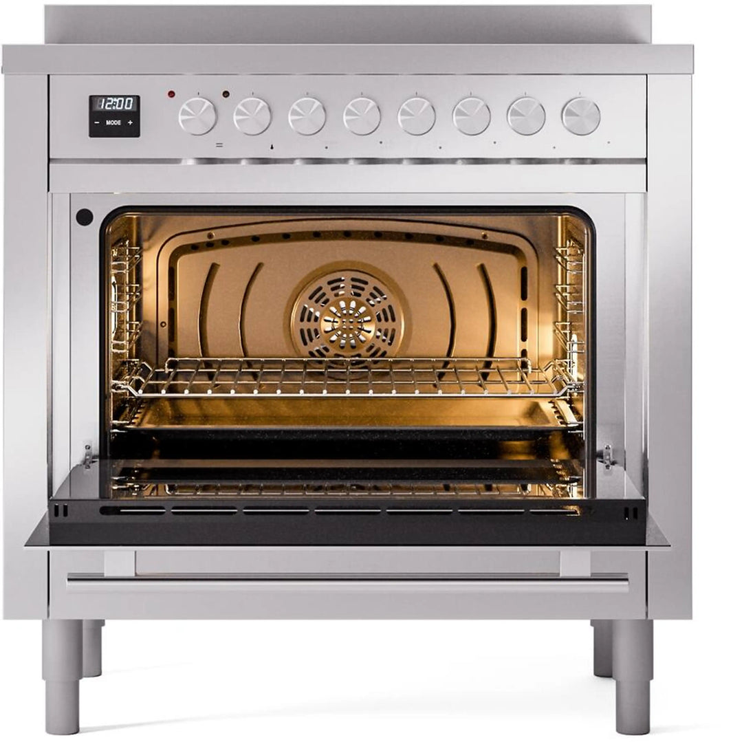 ILVE Professional Plus II 36-Inch Induction Range in Stainless Steel (UPI366WMPSS)