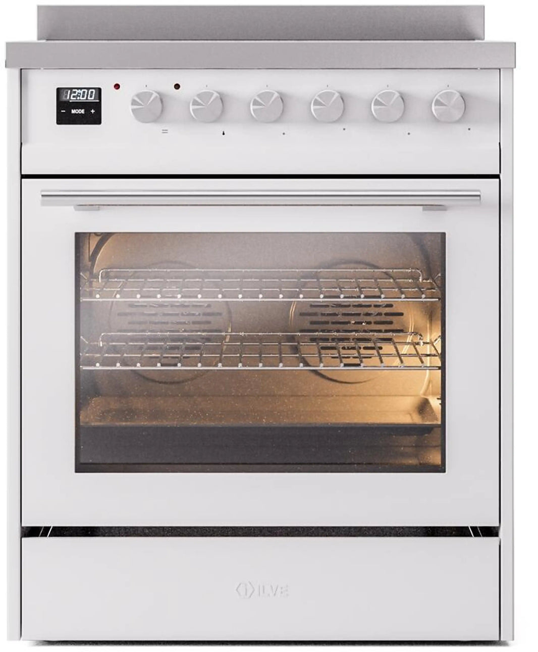 ILVE Professional Plus II 30-Inch Induction Range in White (UPI304WMPWH)