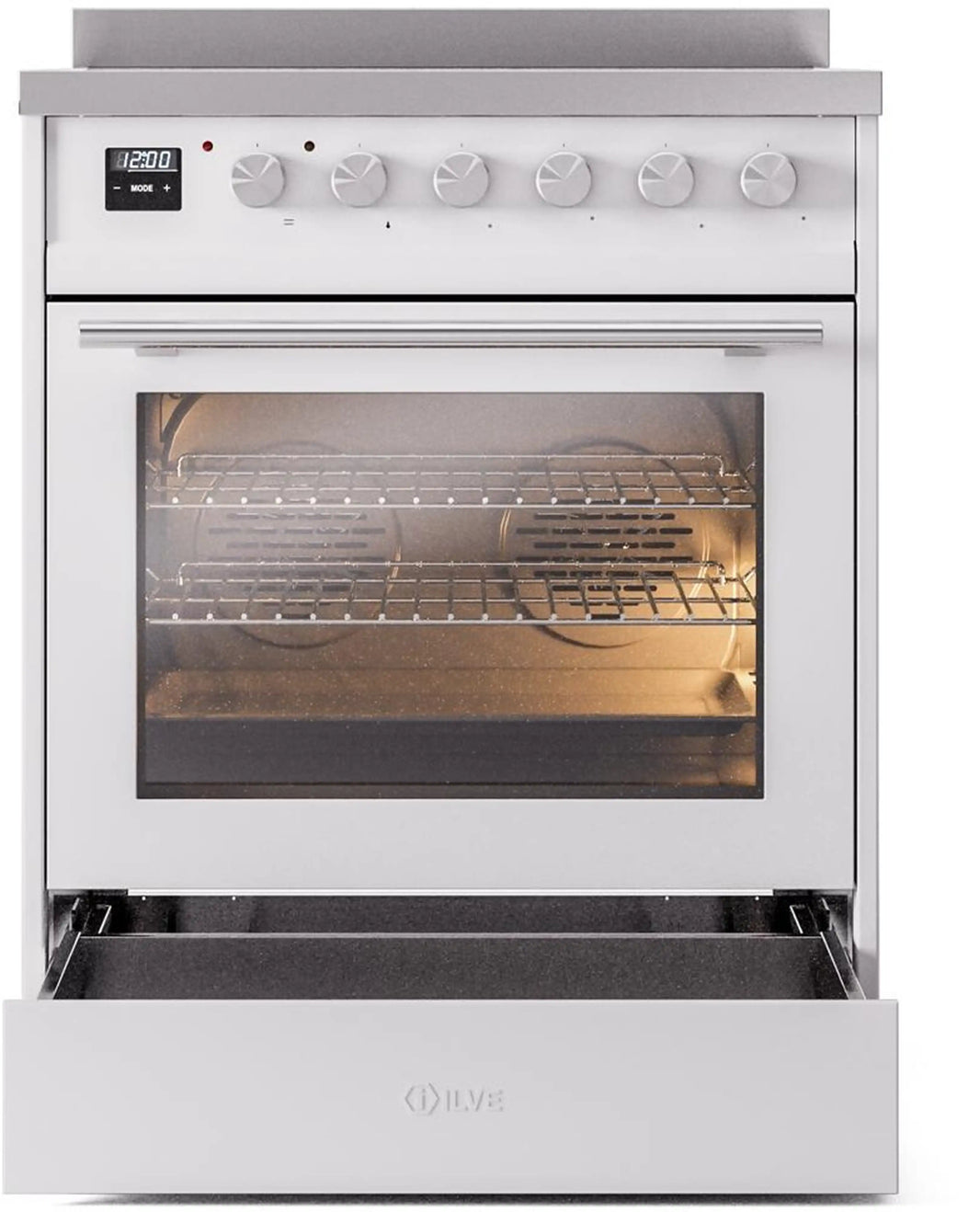 ILVE Professional Plus II 30-Inch Induction Range in White (UPI304WMPWH)