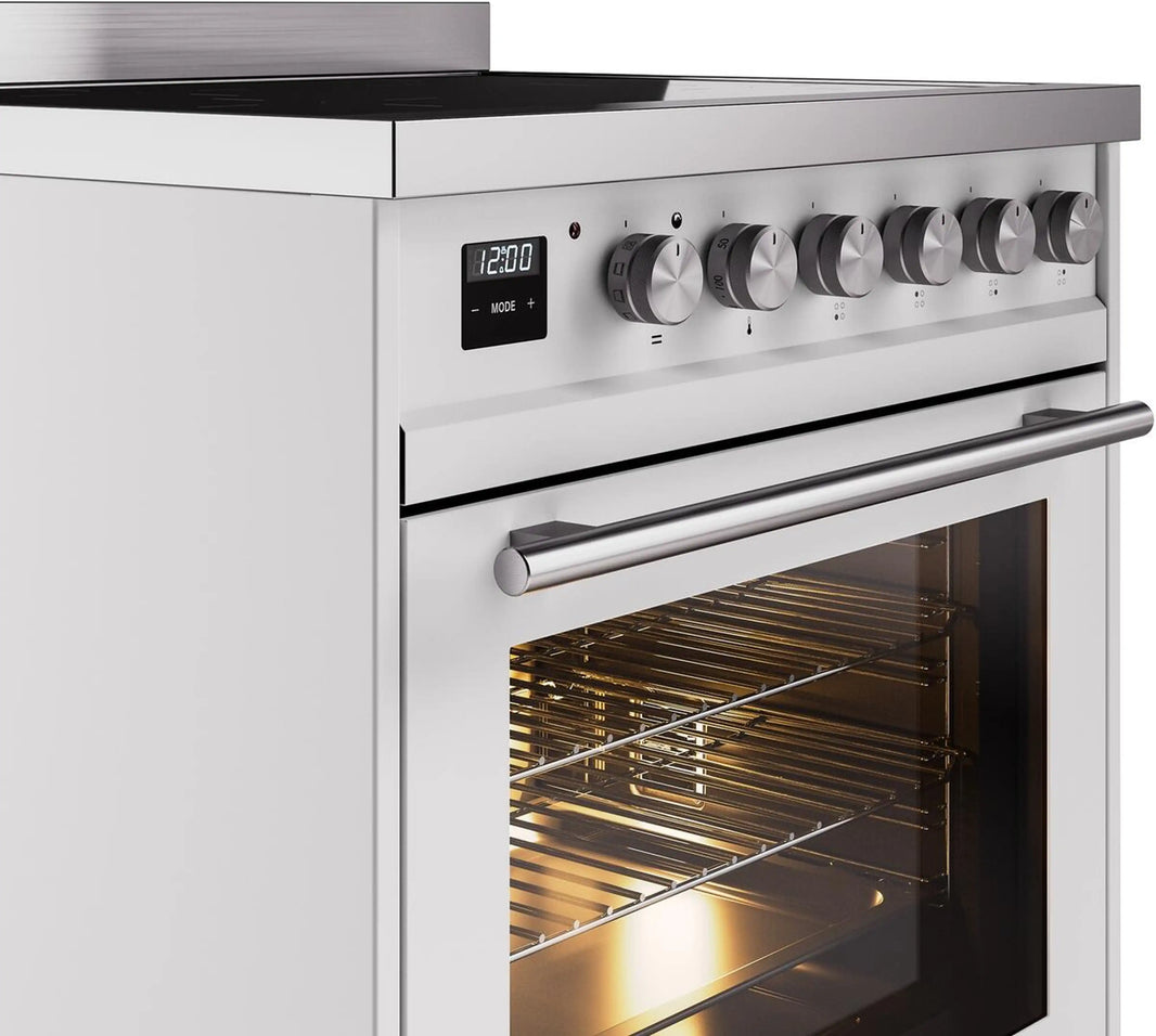 ILVE Professional Plus II 30-Inch Induction Range in White (UPI304WMPWH)