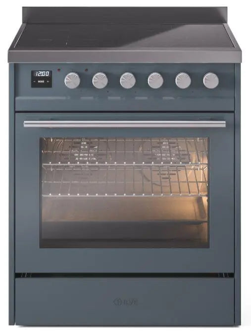 ILVE Professional Plus II 30-Inch Induction Range in Blue Grey (UPI304WMPBG)