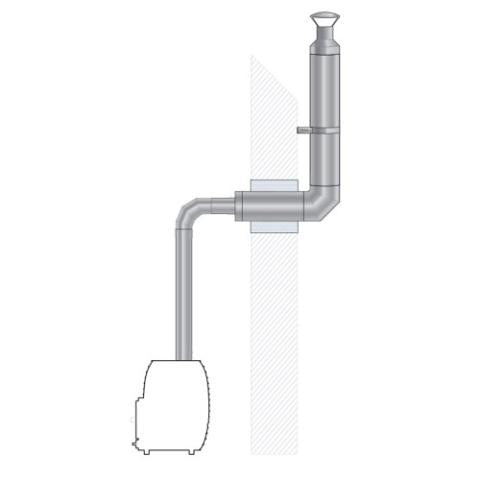 HUUM Sauna Wood Stove Thru-Wall Chimney Kit (4745090277500)