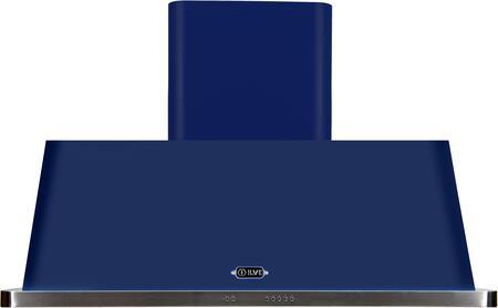 ILVE 48-Inch Majestic Midnight Blue Wall Mount Range Hood with 600 CFM Blower - Auto-off Function (UAM120MB)