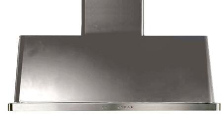 ILVE 48-Inch Majestic Stainless Steel Wall Mount Range Hood with 600 CFM Blower - Auto-off Function (UAM120SS)