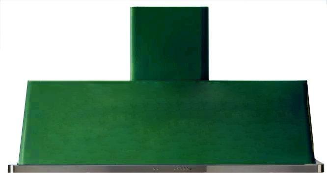 ILVE 60-Inch Majestic Emerald Green Wall Mount Range Hood with 600 CFM Blower - Auto-off Function (UAM150EG)