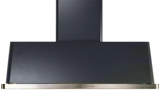 ILVE 60-Inch Majestic Matte Graphite Wall Mount Range Hood with 600 CFM Blower - Auto-off Function (UAM150MG)