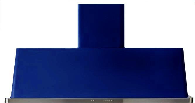 ILVE 60-Inch Majestic Midnight Blue Wall Mount Range Hood with 600 CFM Blower - Auto-off Function (UAM150MB)