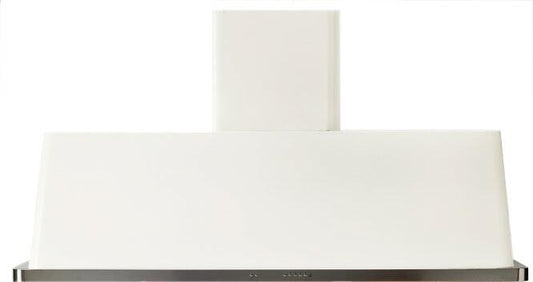 ILVE 60-Inch Majestic White Wall Mount Range Hood with 600 CFM Blower - Auto-off Function (UAM150WH)