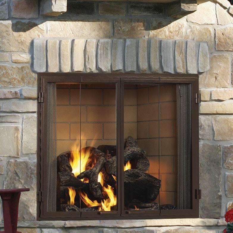 Majestic Castlewood 42" Outdoor Wood-Burning Fireplace ODCASTLEWD-42-B