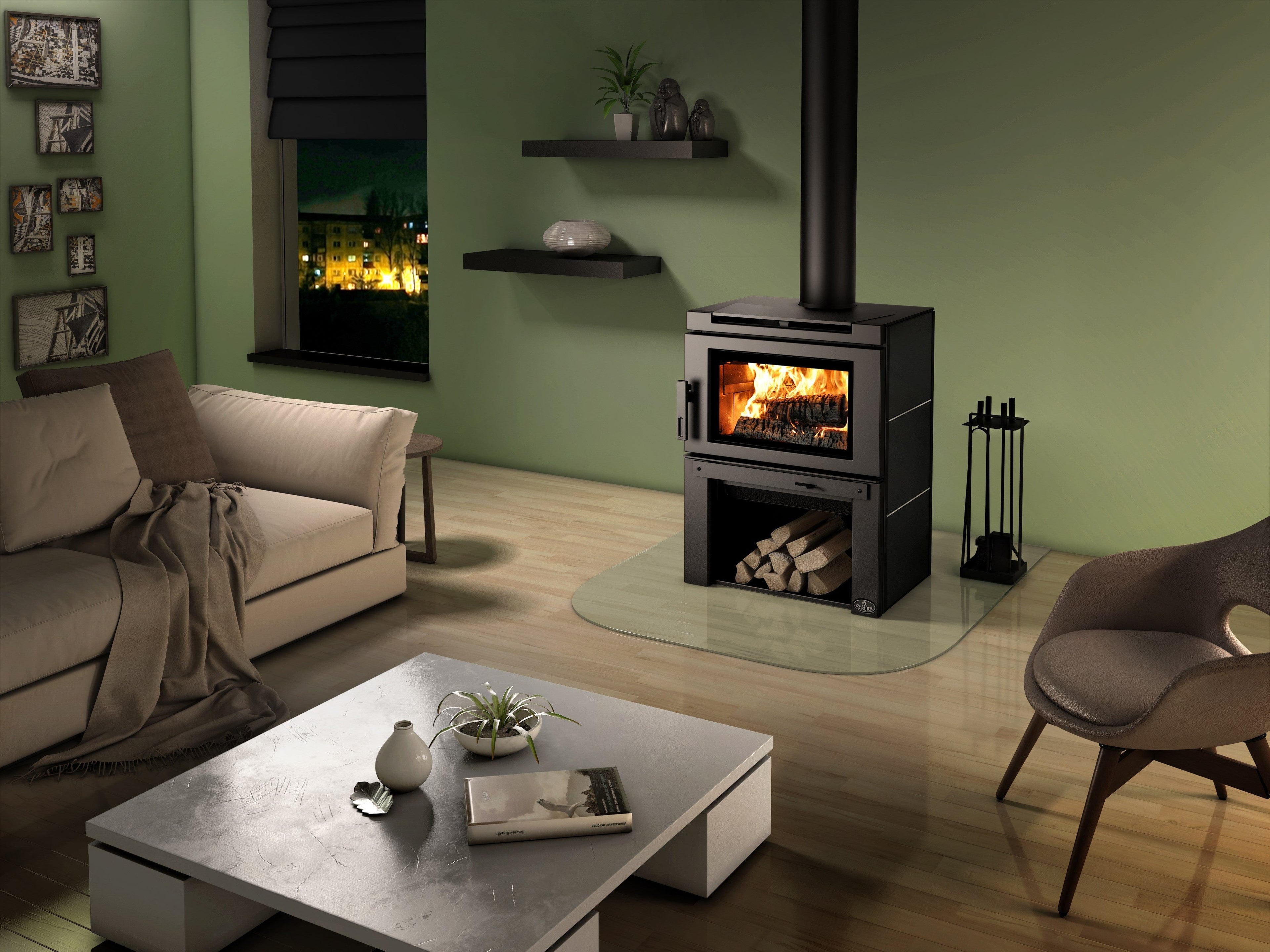 Osburn Matrix Wood Stove with Blower OB02032