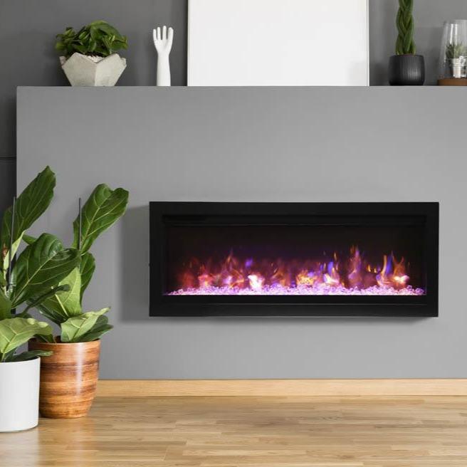 Remii Wall Mount Basic 100" Electric Fireplace WM-100-B