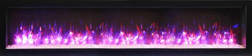 Remii Wall Mount Basic 74" Electric Fireplace WM-74-B