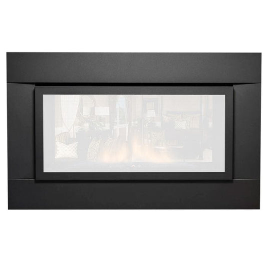 Sierra Flame 40x26-Inch Black 3-Sided Surround for Abbot 30-Inch Gas Fireplace Insert ABBOT-30-BLK-26