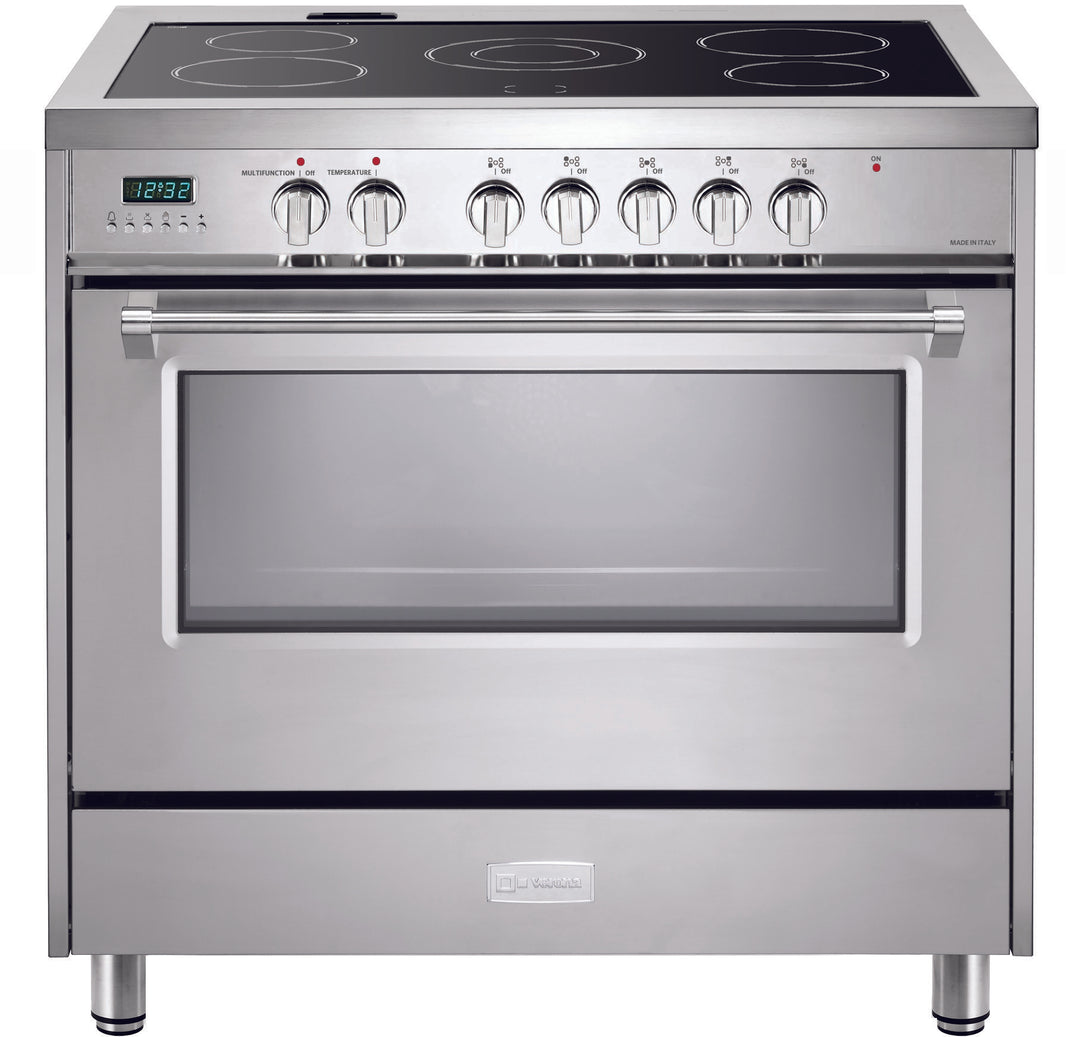 Verona Designer Series 36 Inch Freestanding Electric Range with 5 Element Burners, 5 Cu. Ft. Oven (VDFSEE365SS)