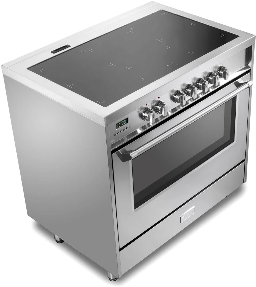 Verona Designer Series 36 Inch Freestanding Induction Range with 5 Element Burners, 5 Cu. Ft. Oven (VDFSIE365SS)