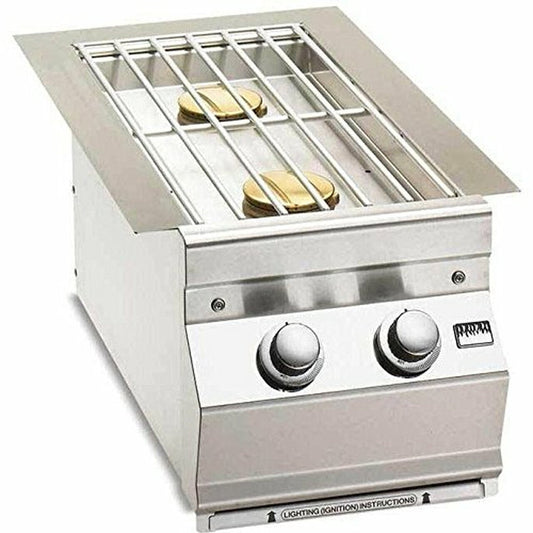 Fire Magic Built-In Double Side Burner with Simple Knob Contols for Aurora Grills, Liquid Propane (3281PL)