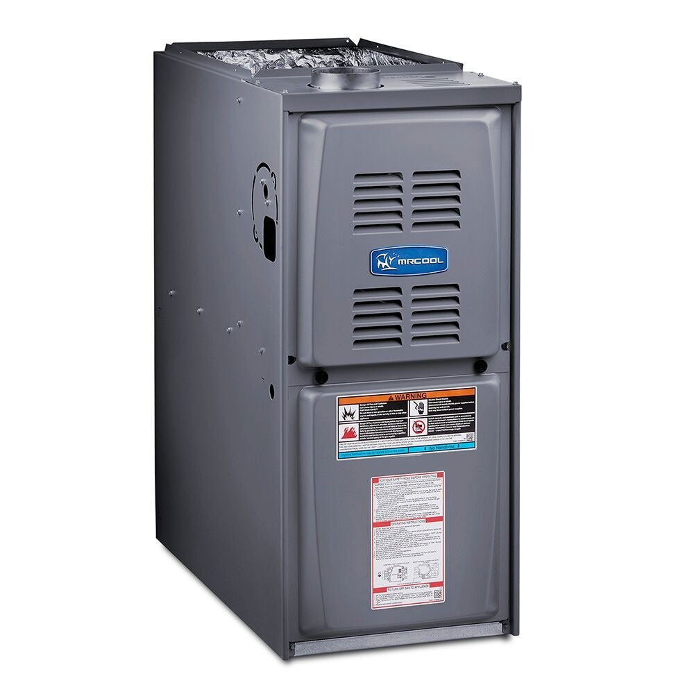 MRCOOL Signature Series - Central Air Conditioner & Gas Furnace Split System - 4 Ton, 14.5 SEER, 48K BTU, 80% AFUE - 21-Inch Cabinet - Horizontal