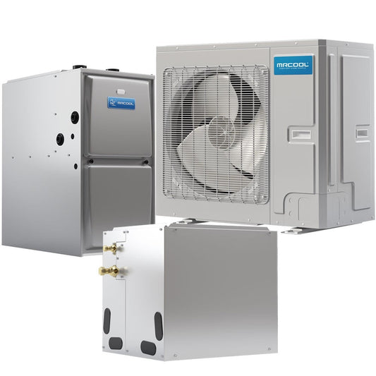 MRCOOL Universal Series - Central Air Conditioner & Gas Furnace Split System - 2-to-3 Ton, 18-to-20 SEER, 36K BTU, 96% AFUE - 21-Inch Cabinet - Downflow