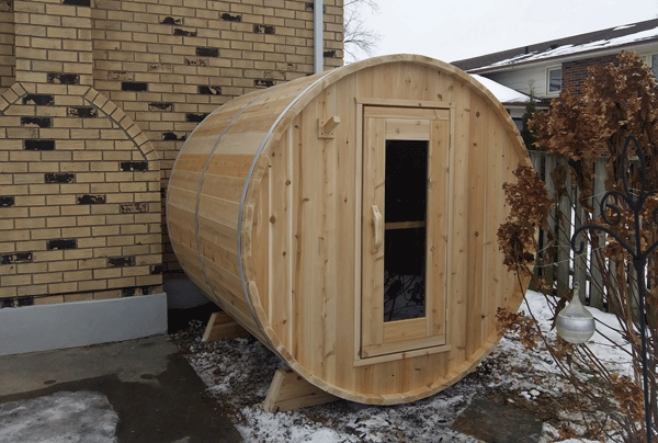 Dundalk CT Harmony 4 Person Barrel Sauna | CTC22W