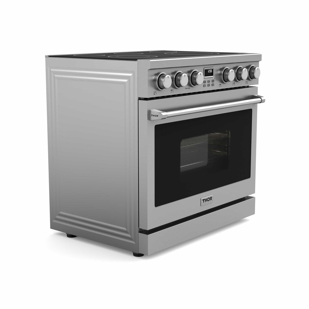 Thor Kitchen 36-Inch Electric Range with 6.0 cu. ft. Convection Oven in Stainless Steel (ARE36)