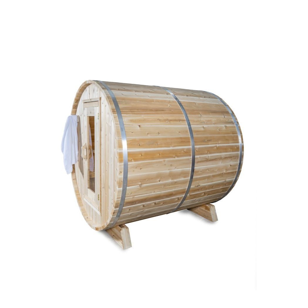 Dundalk CT Harmony 4 Person Barrel Sauna | CTC22W