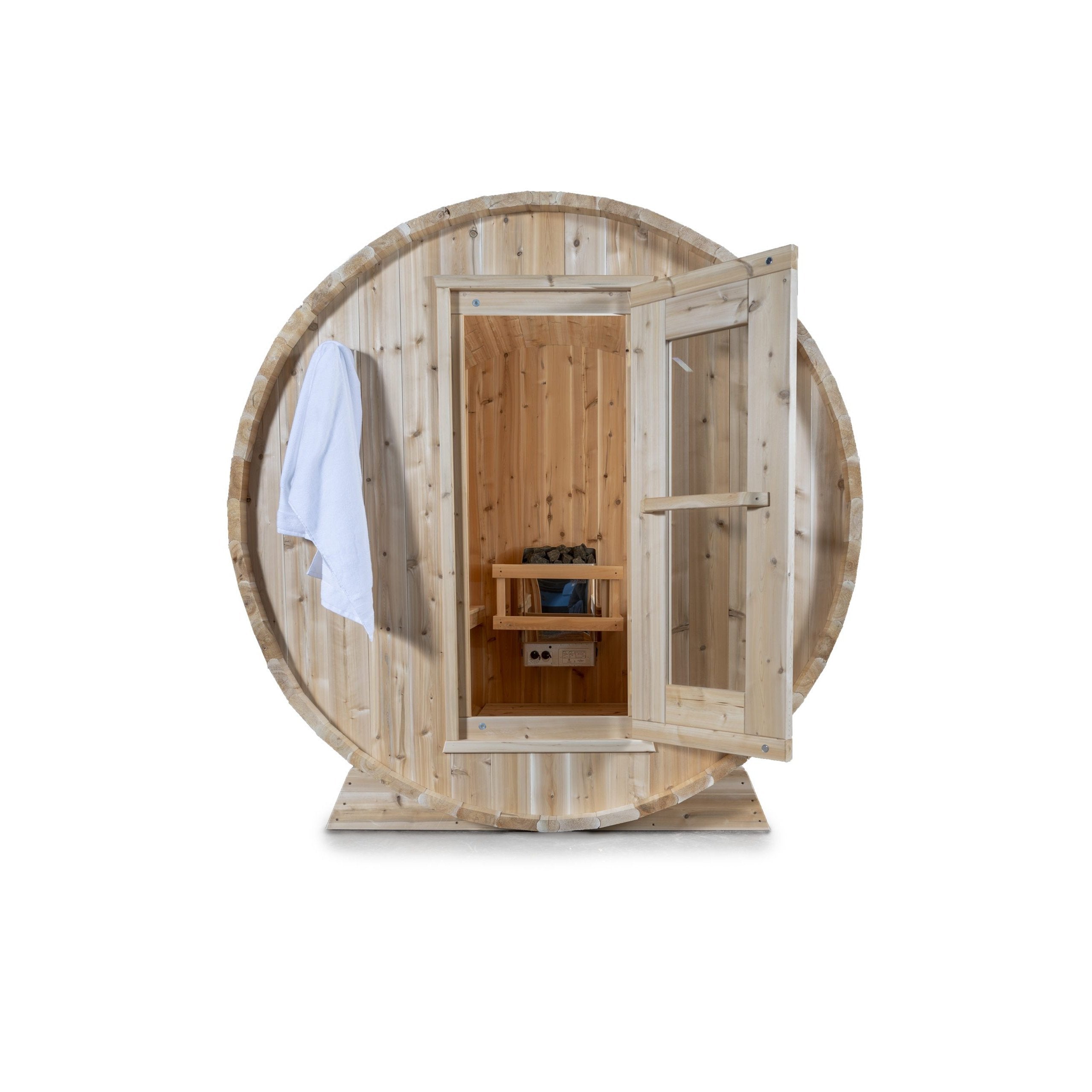 Dundalk CT Harmony 4 Person Barrel Sauna | CTC22W