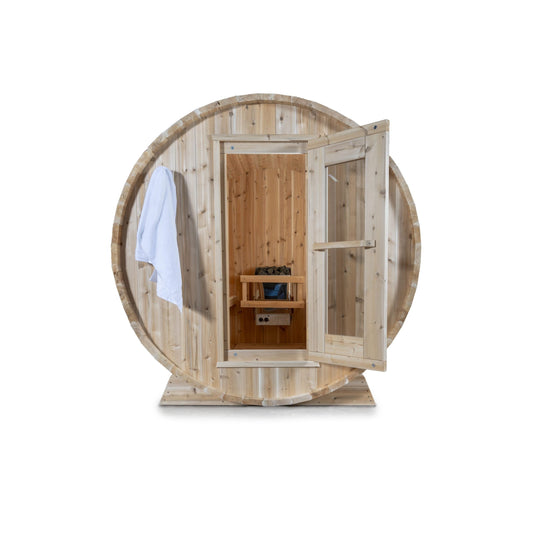 Dundalk CT Harmony 4 Person Barrel Sauna | CTC22W