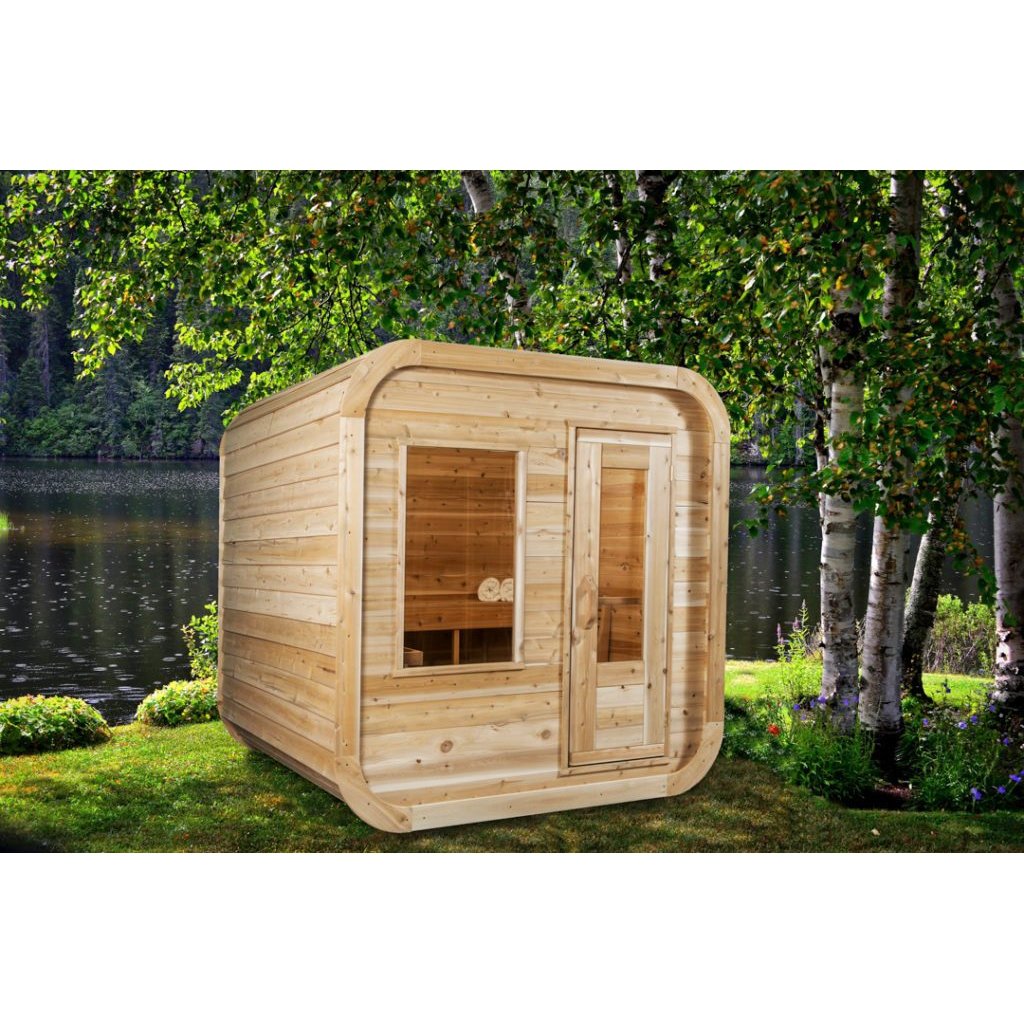 Dundalk CT Luna 3 Person Barrel Sauna | CTC22LU