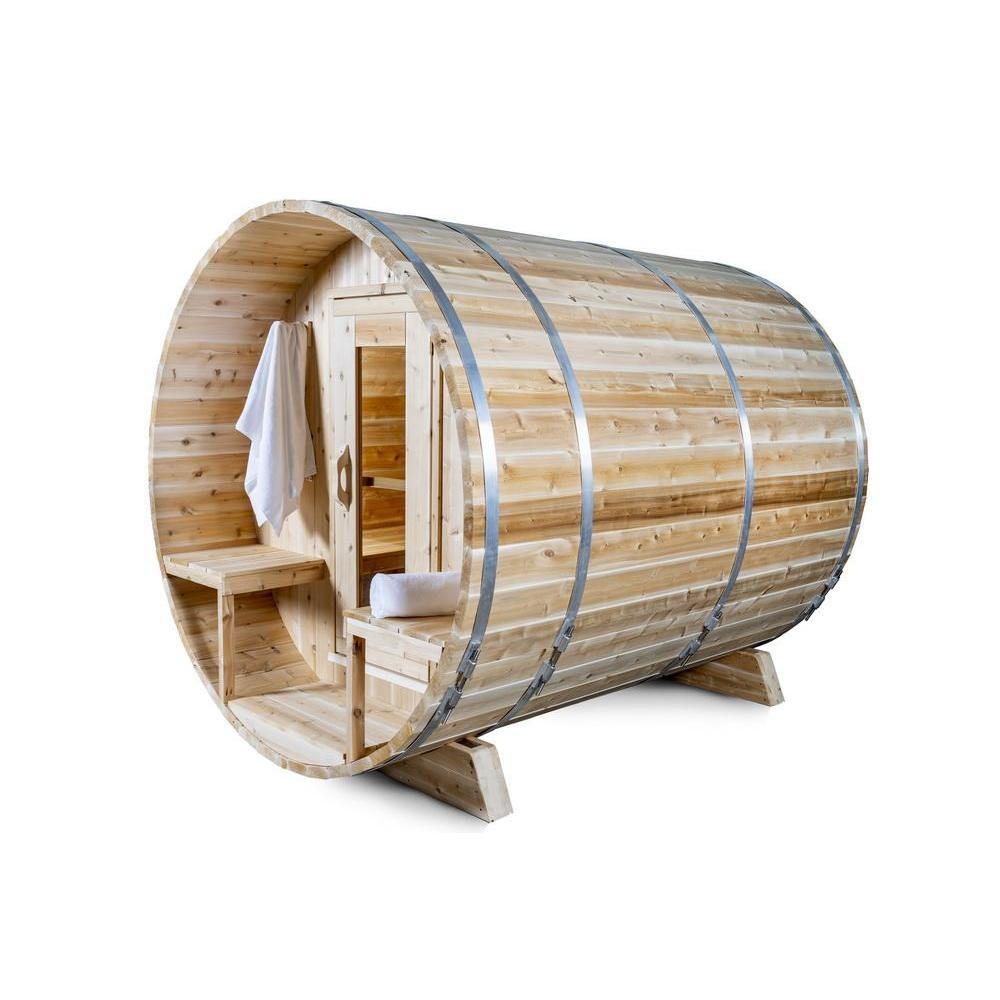 Dundalk CT Serenity 4 Person Barrel Sauna | CTC2245W