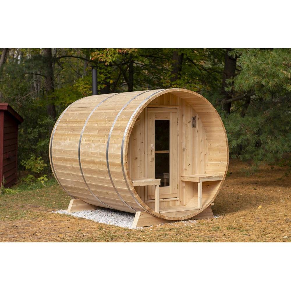 Dundalk CT Serenity 4 Person Barrel Sauna | CTC2245W