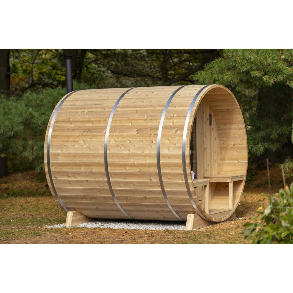 Dundalk CT Serenity 4 Person Barrel Sauna | CTC2245W