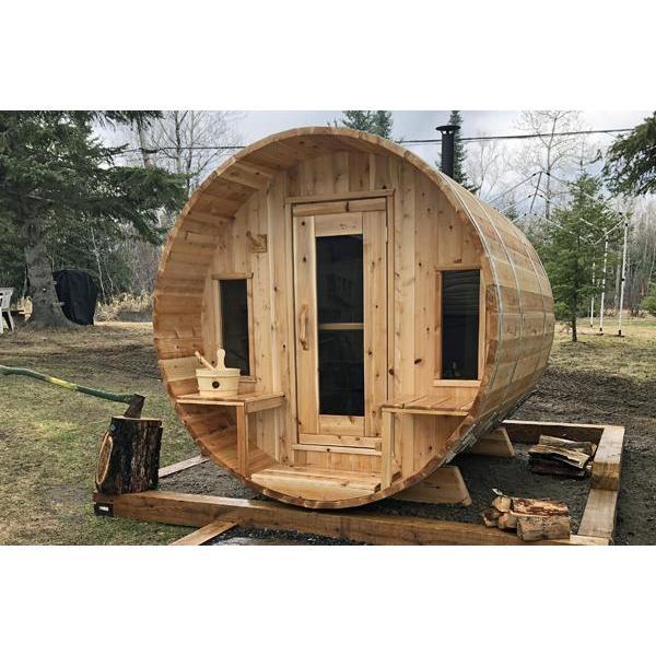 Dundalk CT Tranquility 6 Person Barrel Sauna | CTC2345W