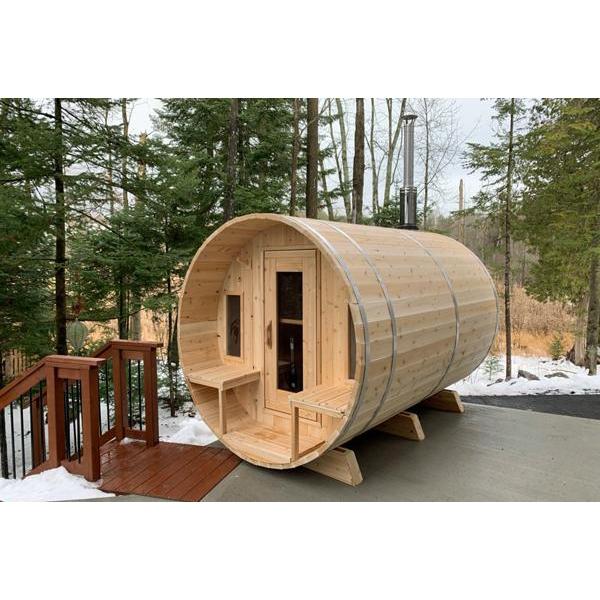 Dundalk CT Tranquility 6 Person Barrel Sauna | CTC2345W