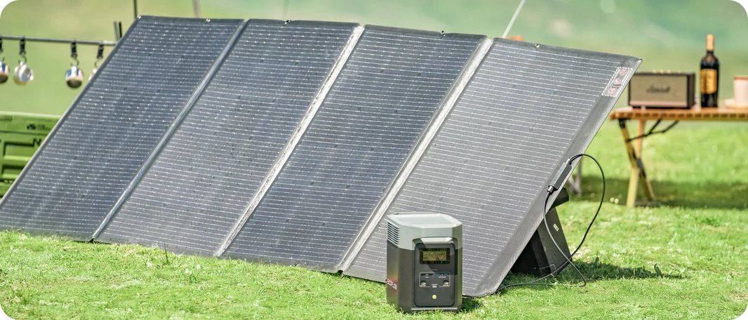 EcoFlow DELTA 2 + 400W Portable Solar Panel