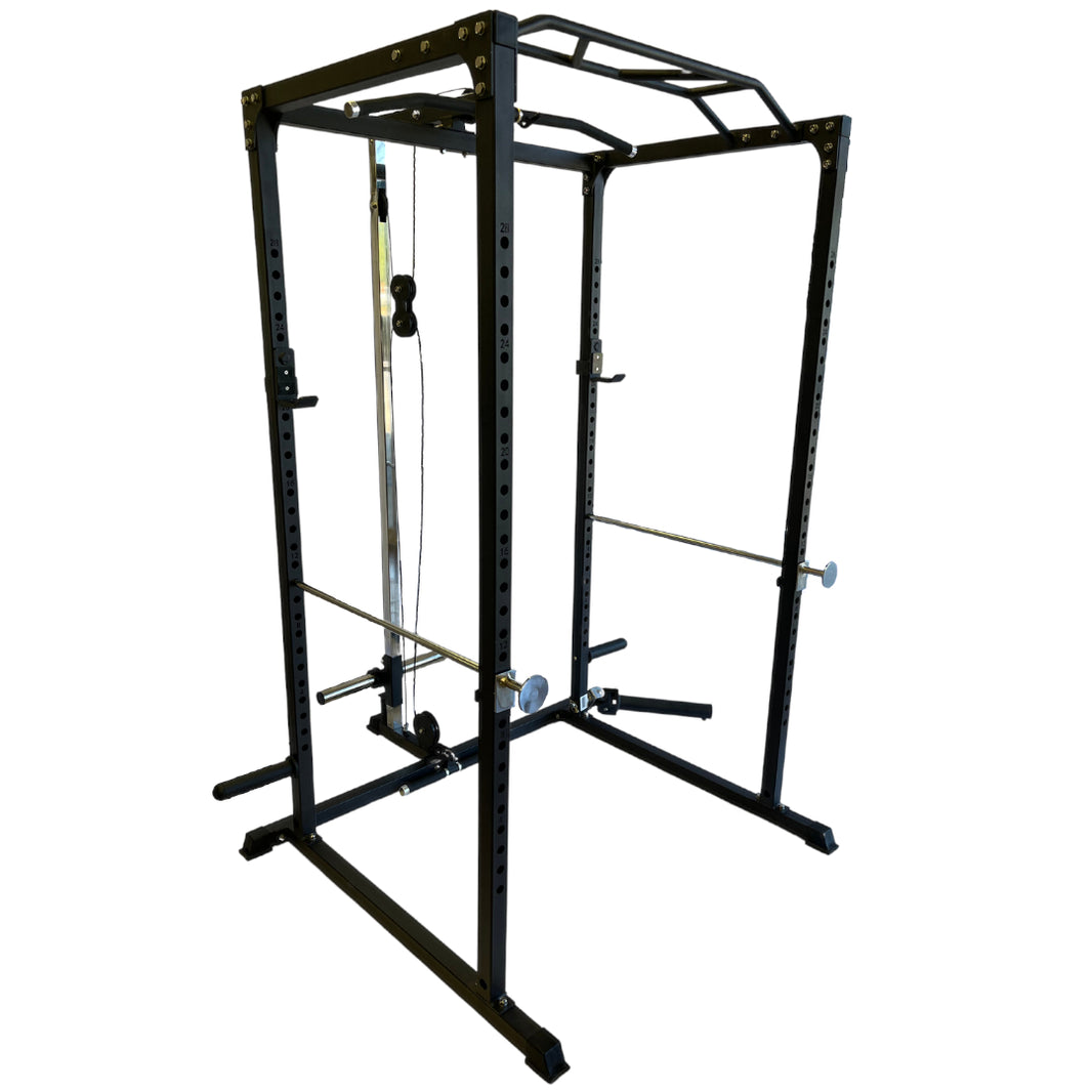 Diamond Direct Fitness | WR100 | Power Rack with Dip Bars, Landmine, and High Low Pulley