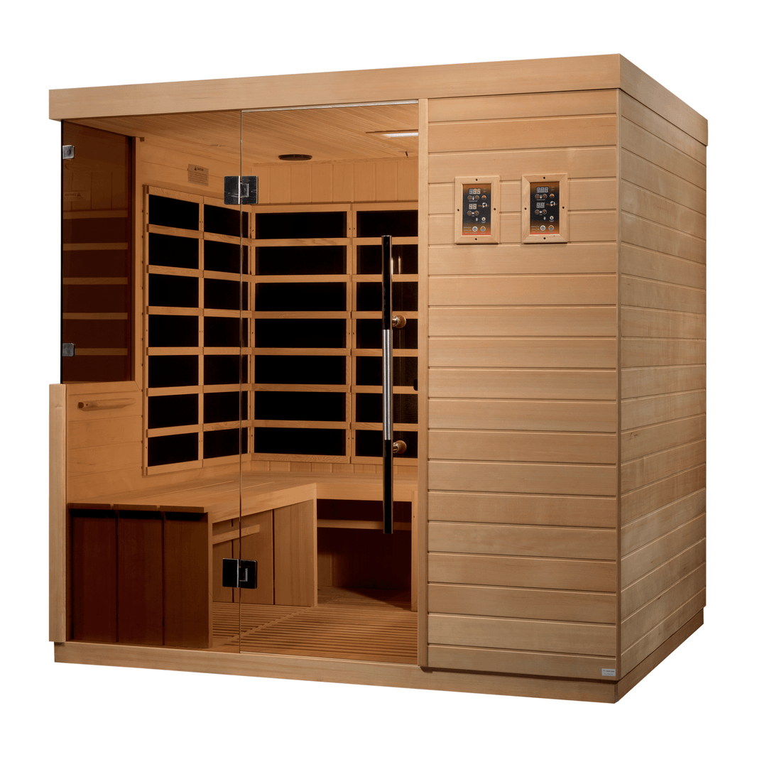 Golden Designs | La Sagrada 6-person Ultra Low EMF FAR Infrared Sauna | DYN-5860-01