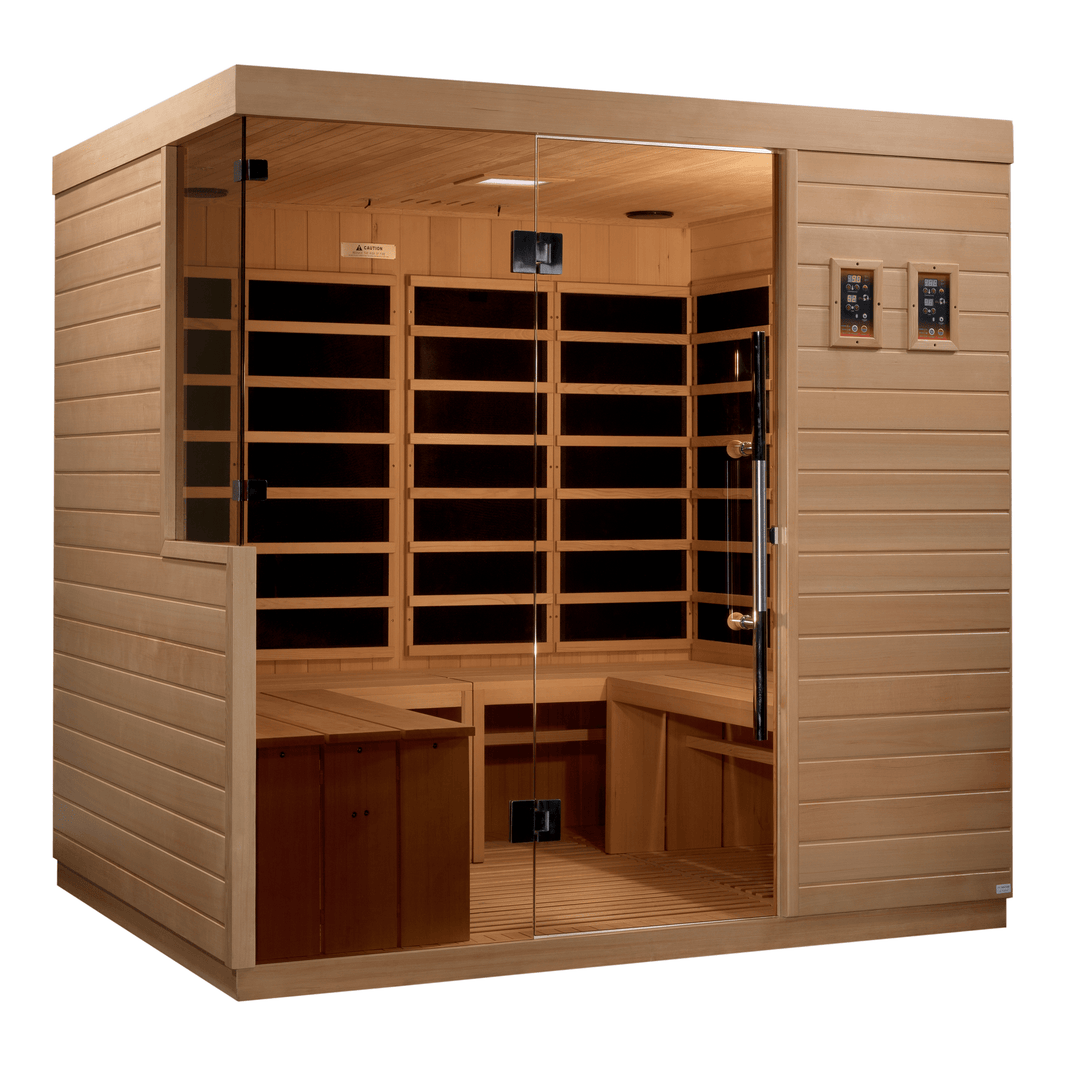 Golden Designs | La Sagrada 6-person Ultra Low EMF FAR Infrared Sauna | DYN-5860-01