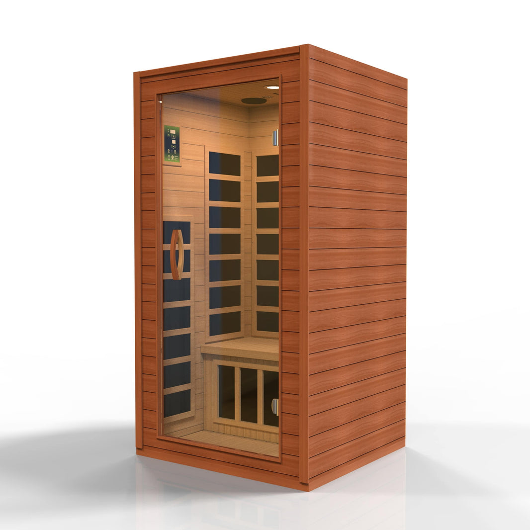 Golden Designs | Avila 1-2 Person Ultra Low EMF FAR Infrared Sauna | DYN-6103-01 Elite