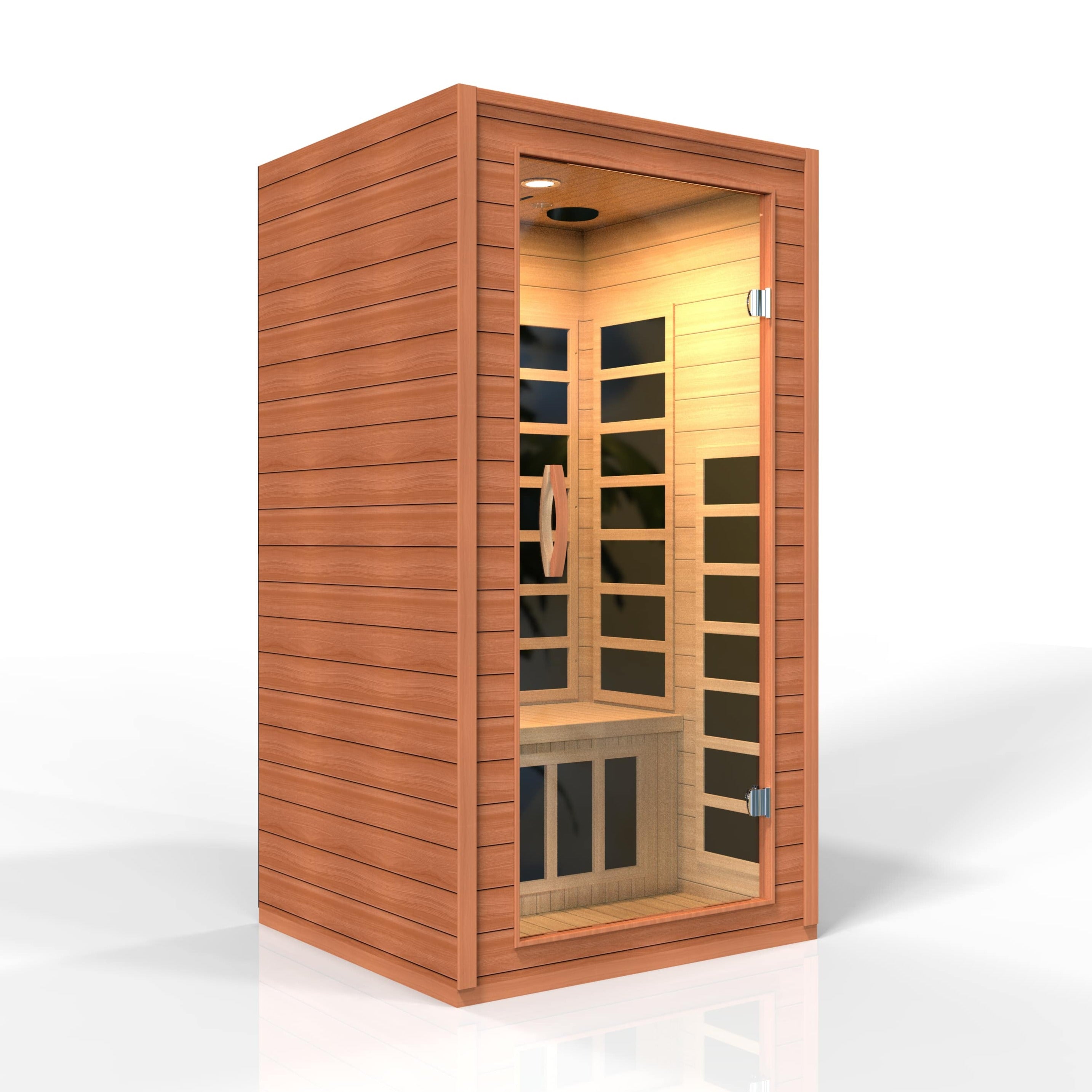 Golden Designs | Avila 1-2 Person Ultra Low EMF FAR Infrared Sauna | DYN-6103-01 Elite