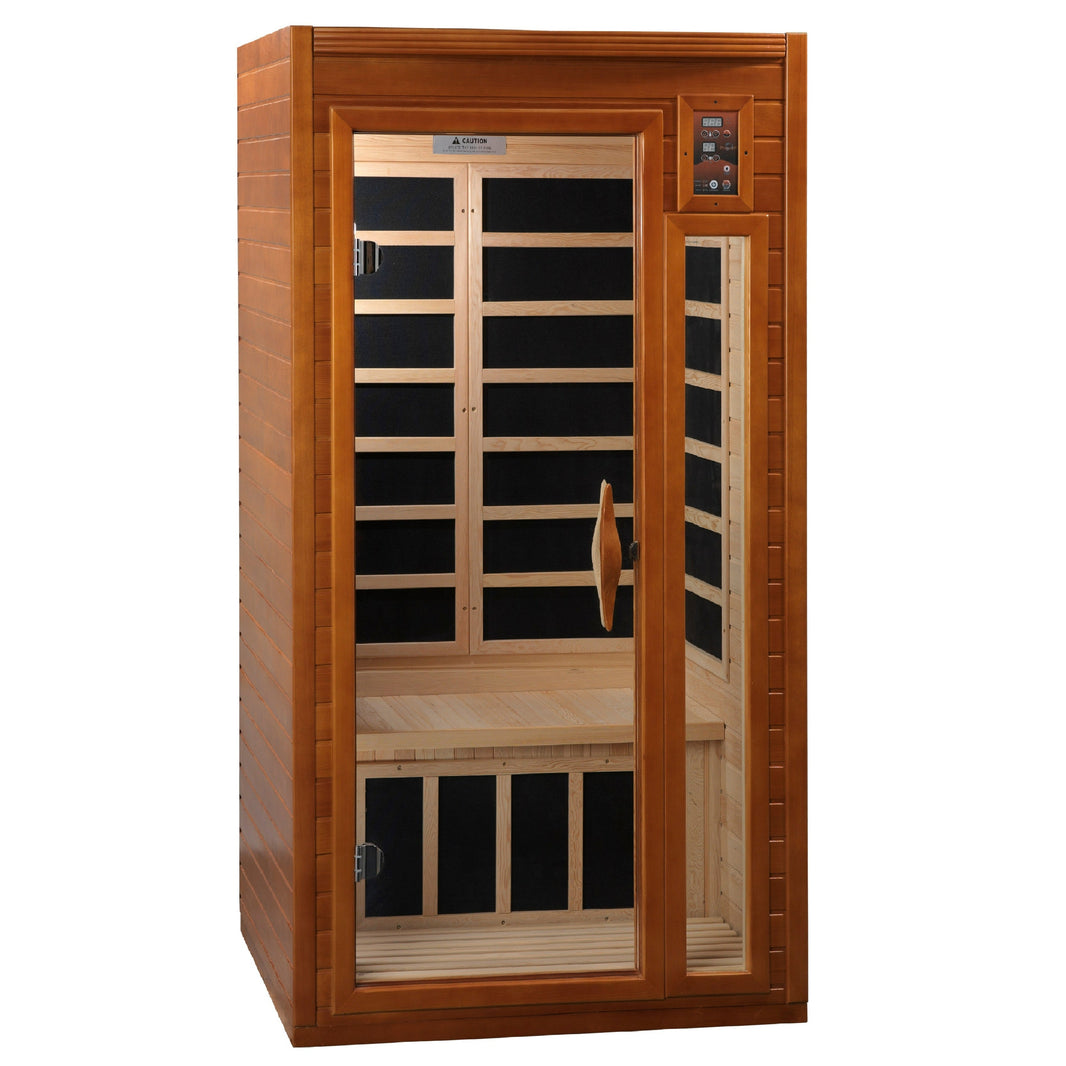 Golden Designs | Barcelona 1-2-person Ultra Low EMF Far Infrared Sauna | DYN-6106-01 Elite