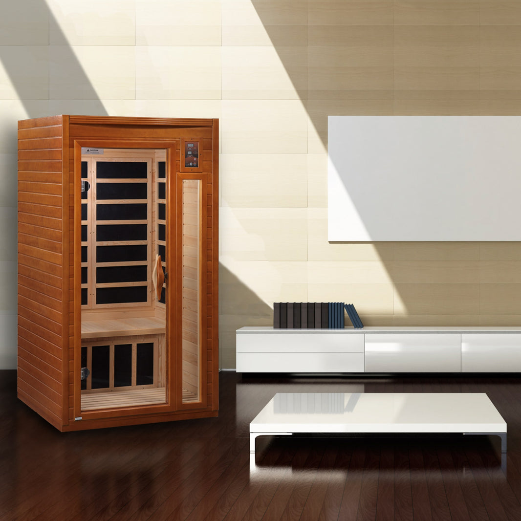 Golden Designs | Barcelona 1-2-person Low EMF Far Infrared Sauna | DYN-6106-01