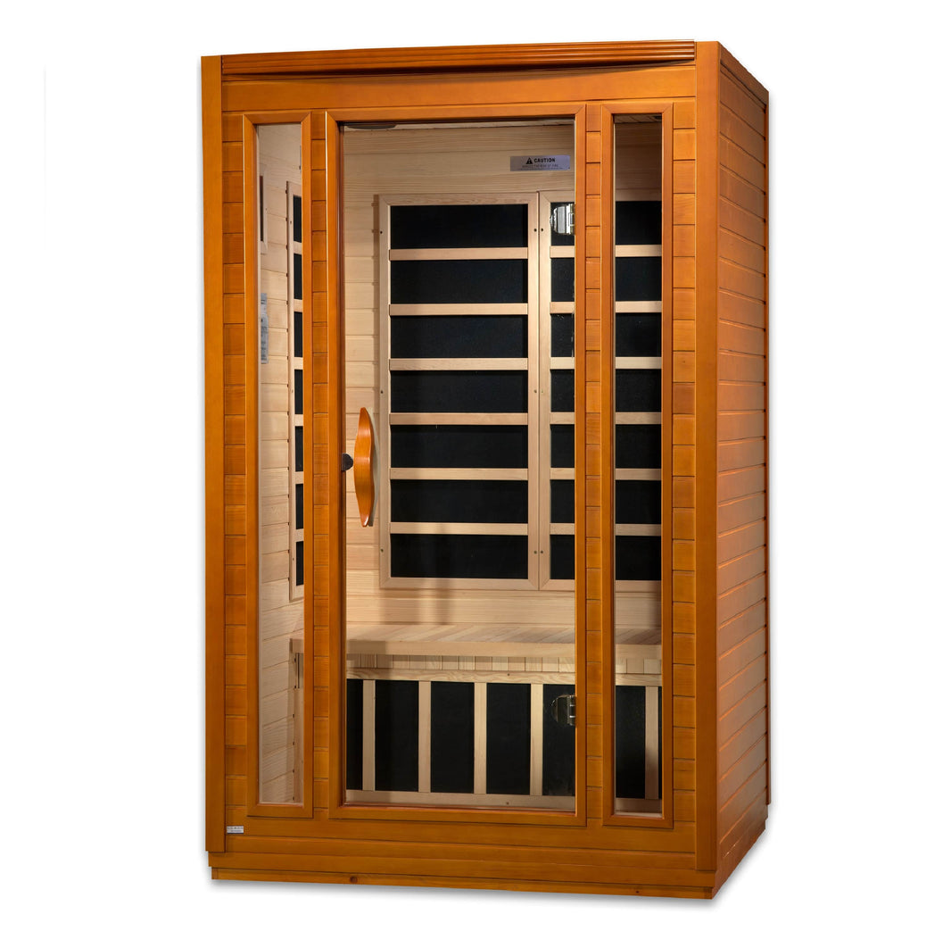 Golden Designs | San Marino 2-person Ultra Low EMF FAR Infrared Sauna | DYN-6206-01 Elite