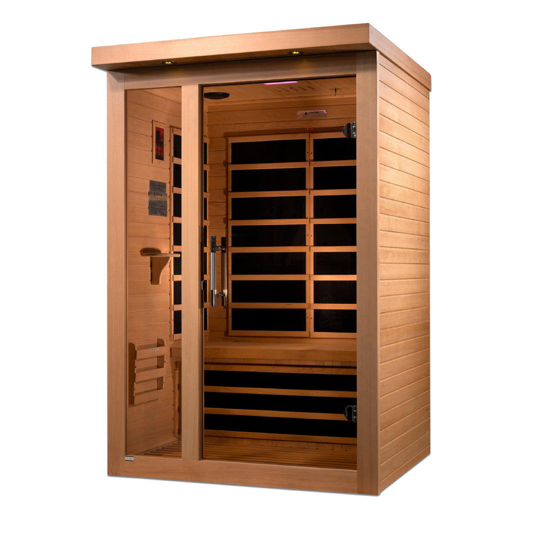 Golden Designs | Llumeneres 2-person Ultra Low EMF FAR Infrared Sauna | DYN-6215-02