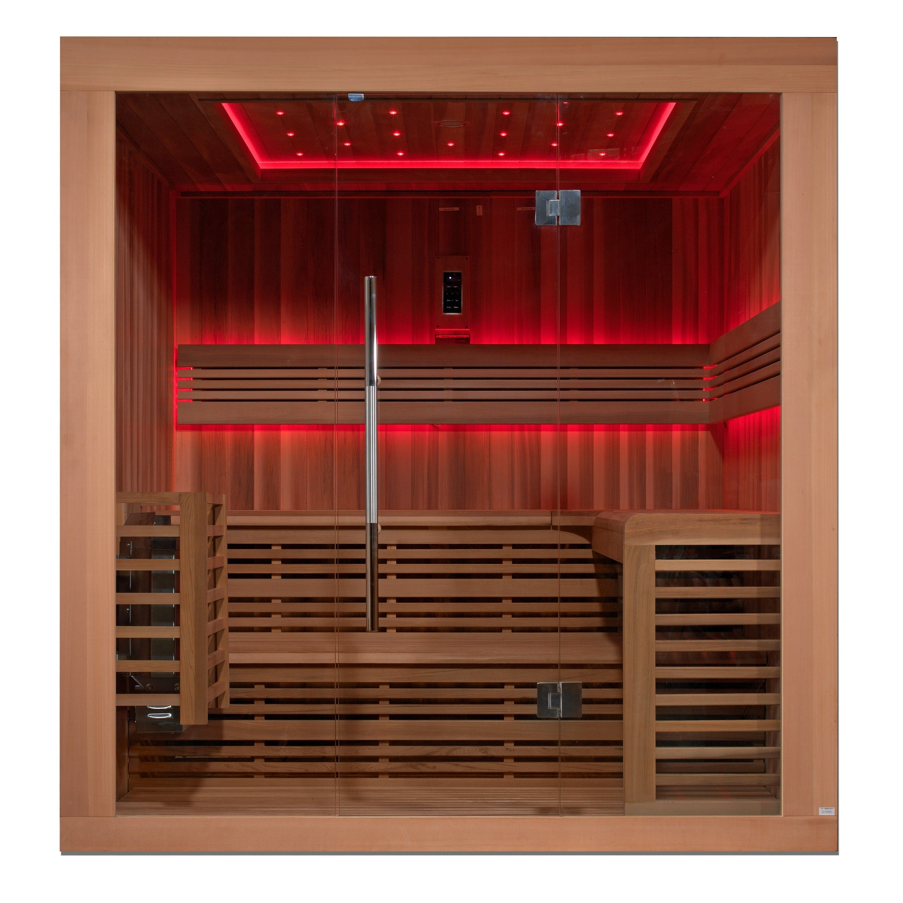 Golden Designs | Osla 6 Person Traditional Steam Sauna (Canadian Red Cedar) | GDI-7689-01