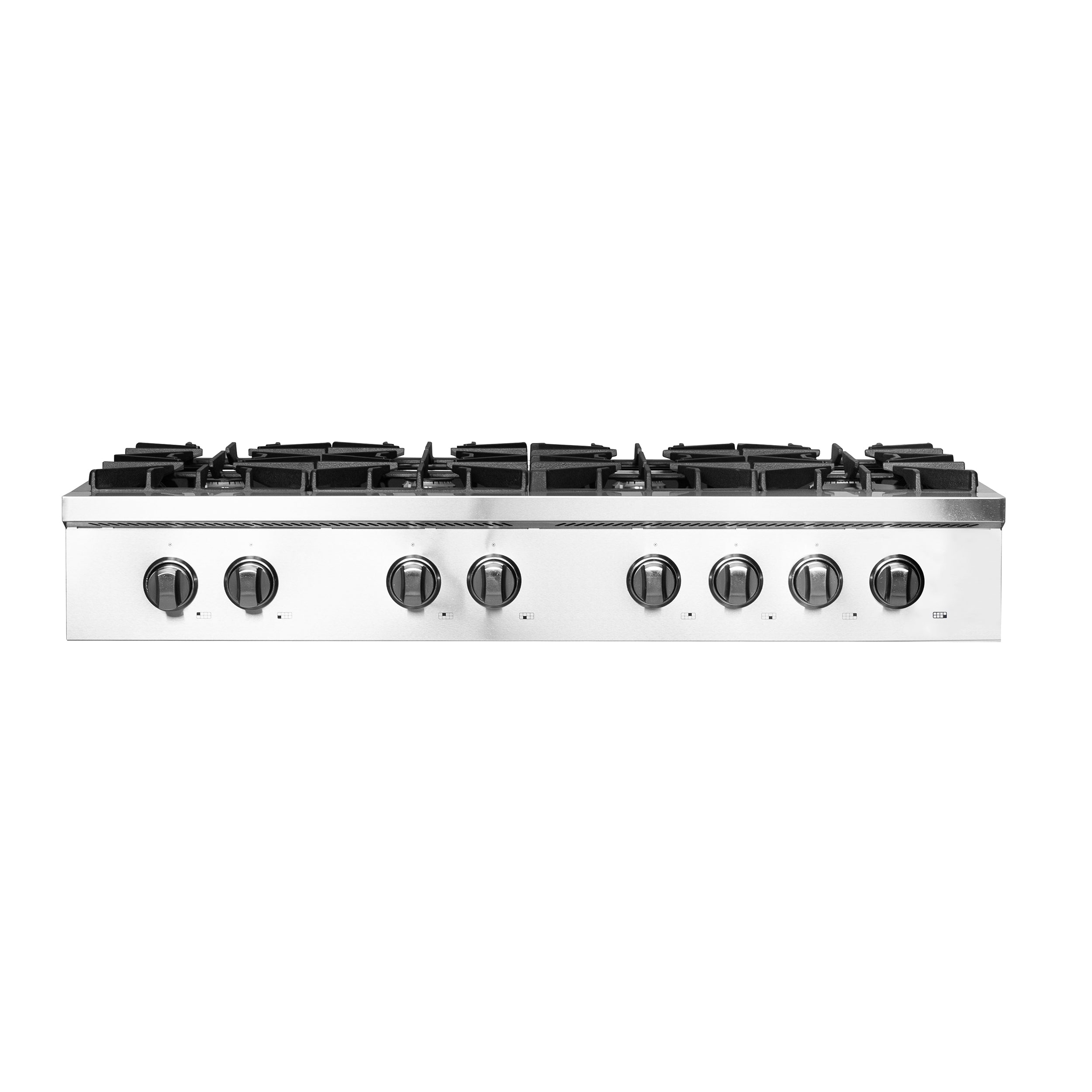 Forno Lseo 48-Inch Gas Range top, 8 Burners, Griddle in Stainless Steel (FCTGS5737-48)