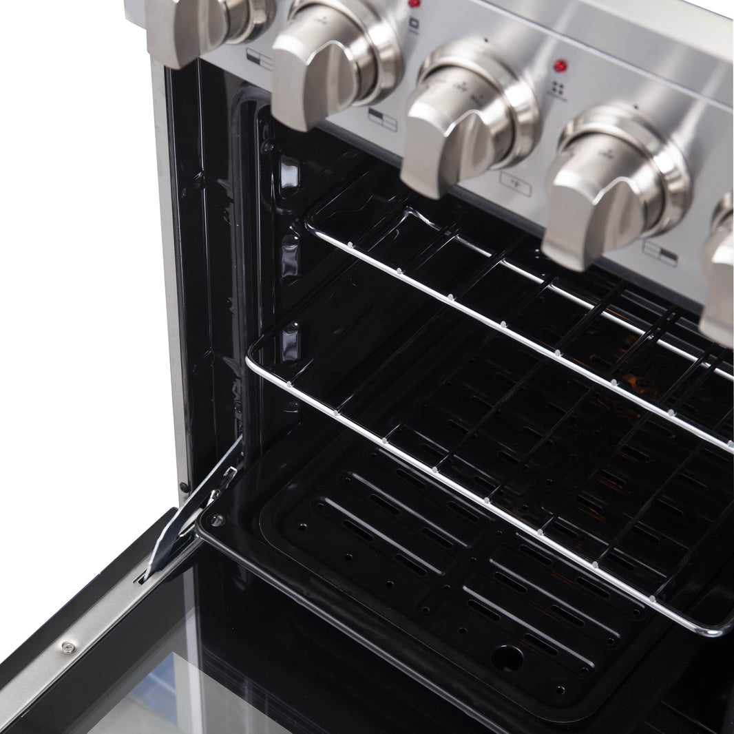 Forno 20-Inch Pallerano Electric Range with 4 Burners in Stainless Steel (FFSEL6052-20)