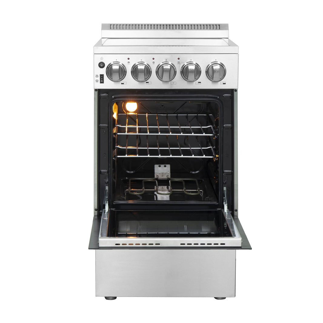 Forno 20-Inch Pallerano Electric Range with 4 Burners in Stainless Steel (FFSEL6052-20)