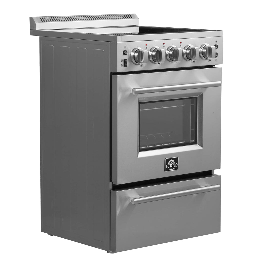 Forno 24-Inch Pro-Style Electric Range with 4 Burners in Stainless Steel (FFSEL6069-24)